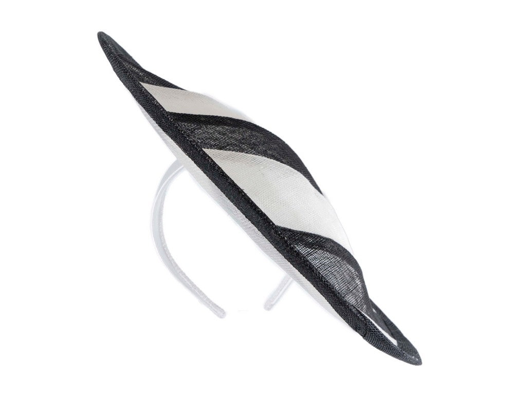 Unique Derby Day stripy fascinator by Max Alexander-3