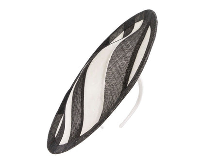 Unique Derby Day stripy fascinator by Max Alexander-1