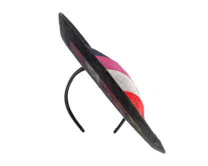 Unique stripy fascinator by Max Alexander-3