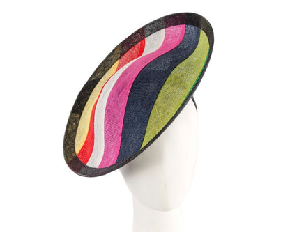 Unique stripy fascinator by Max Alexander-0