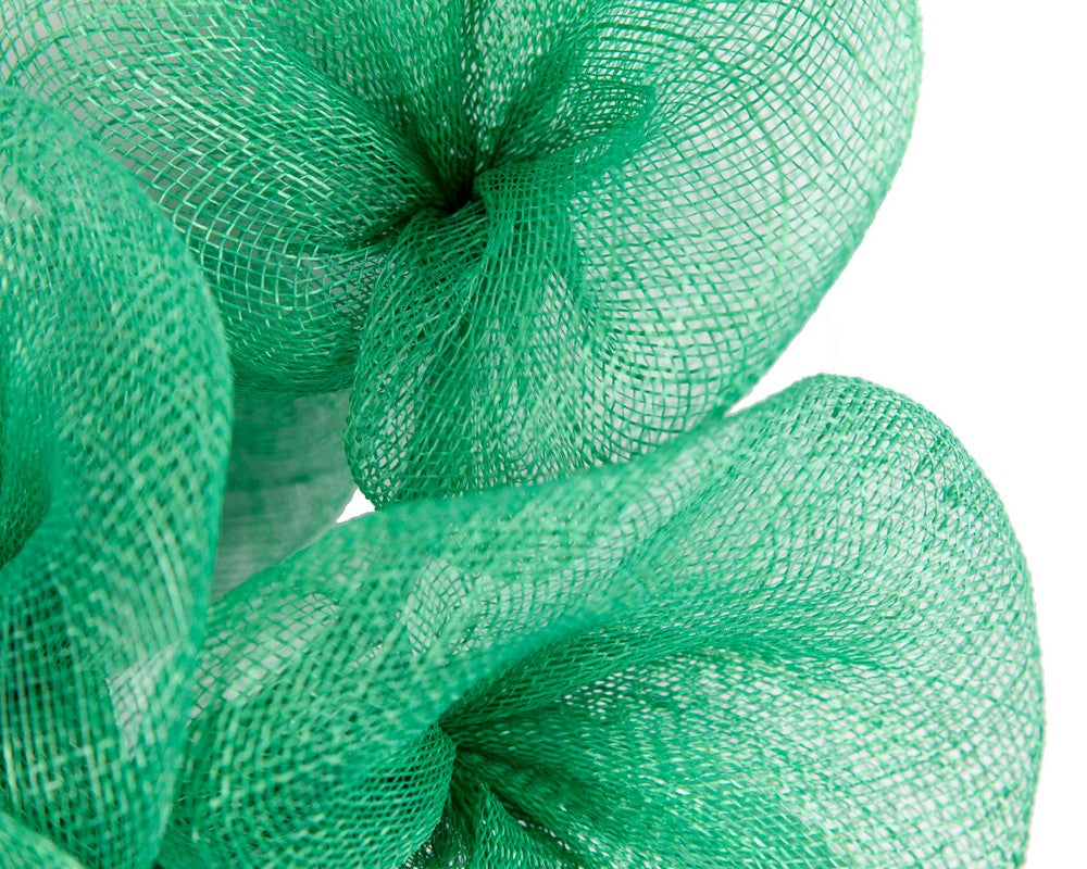 Large green sinamay flower fascinator by Max Alexander-2
