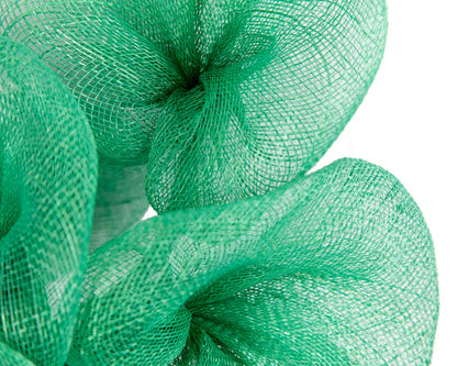 Large green sinamay flower fascinator by Max Alexander-2