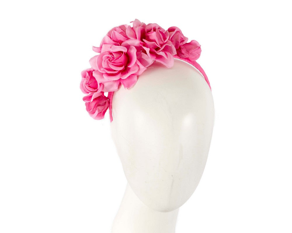 Hot pink flower headband by Max Alexander-0