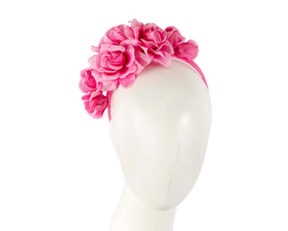 Hot pink flower headband by Max Alexander-0