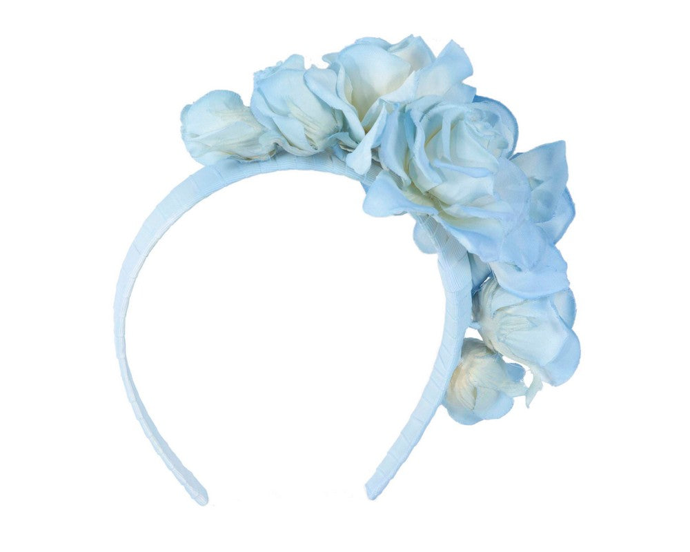 Light blue flower headband by Max Alexander-3