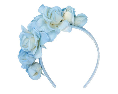 Light blue flower headband by Max Alexander-1