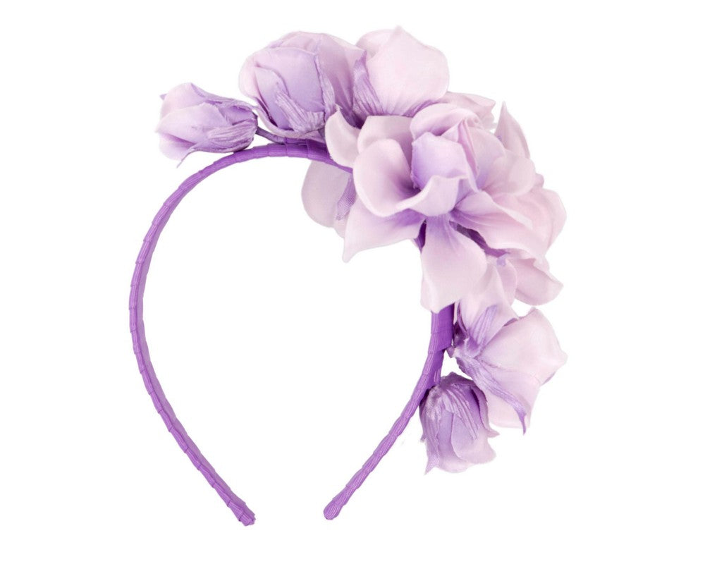 Lilac flower headband by Max Alexander-3