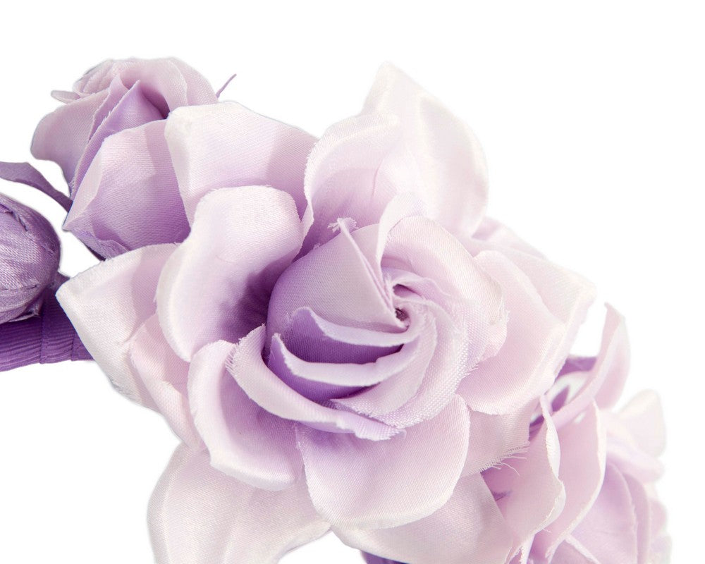 Lilac flower headband by Max Alexander-2