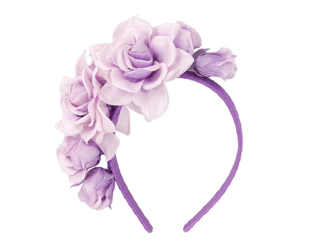 Lilac flower headband by Max Alexander-1