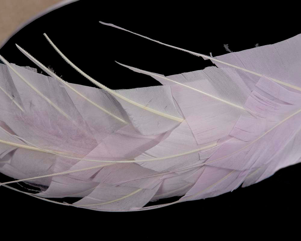 Lilac feather headband by Max Alexander