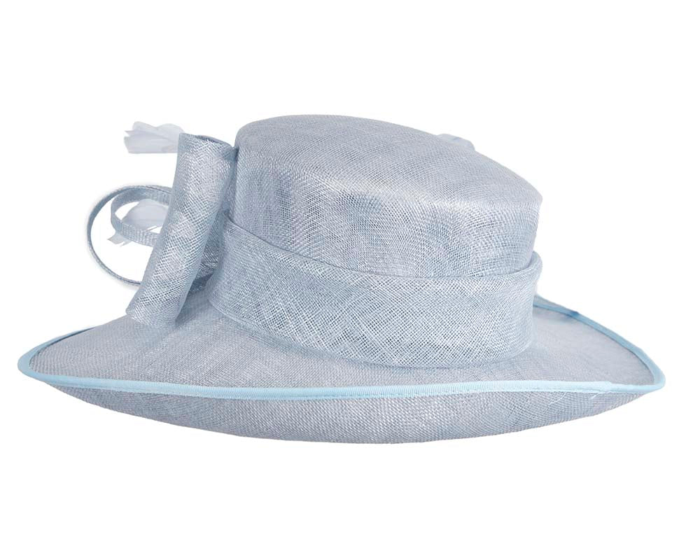Wide brim blue ladies fashion hat by Max Alexander-2