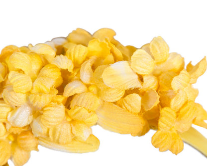 Yellow flower fascinator headband-2