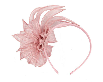 Dusty Pink sinamay flower fascinator by Max Alexander-3