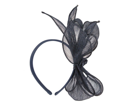 Max Alexander navy sinamay bow fascinator