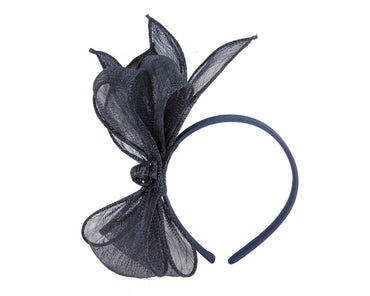 Max Alexander navy sinamay bow fascinator