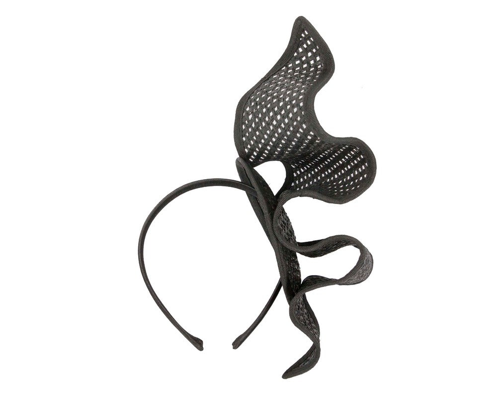 Black Max Alexander sculptured racing fascinator-3