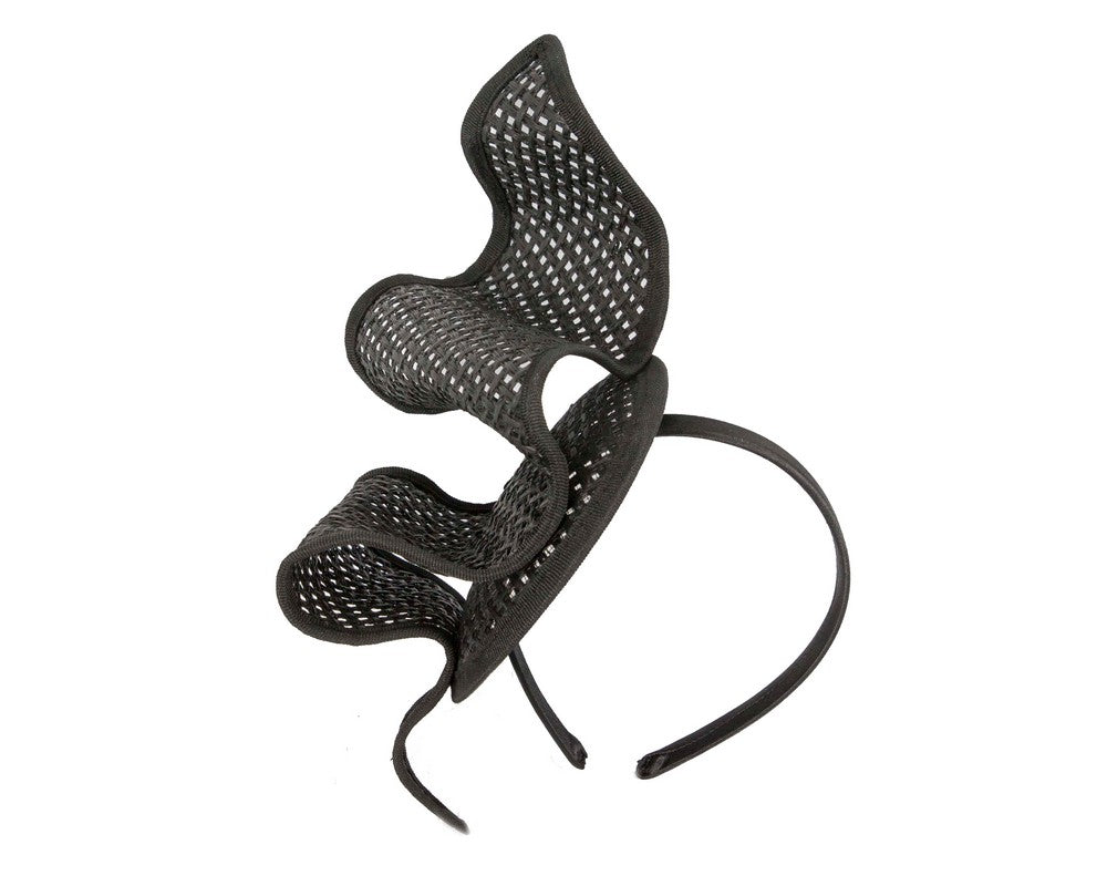 Black Max Alexander sculptured racing fascinator-1