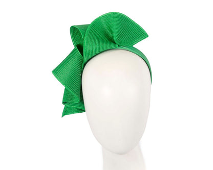 Large green wave racing fascinator by Max Alexander-0