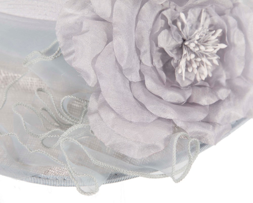 Light blue cloche fashion hat by Max Alexander