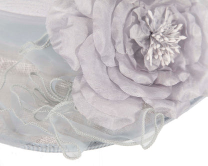 Light blue cloche fashion hat by Max Alexander