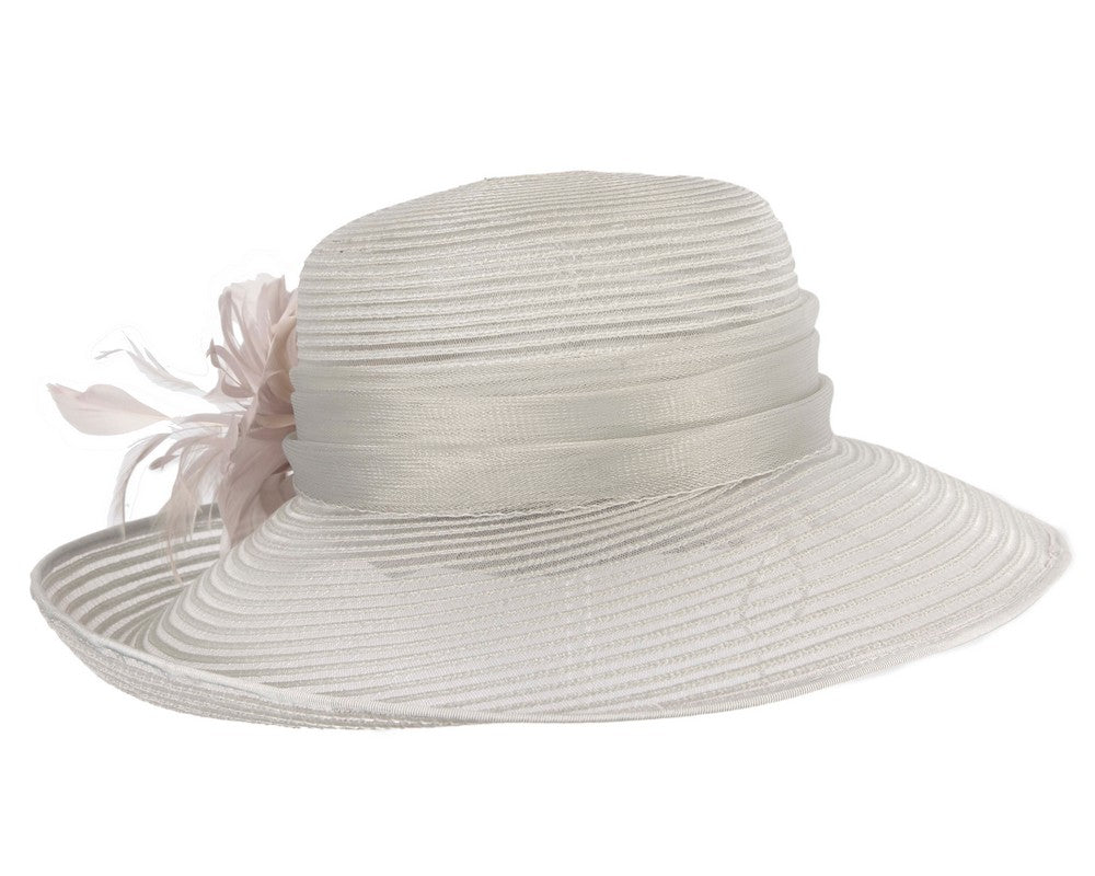 Silver ladies fashion hat-3