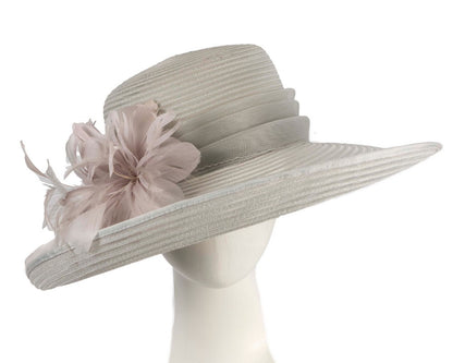 Silver ladies fashion hat-0