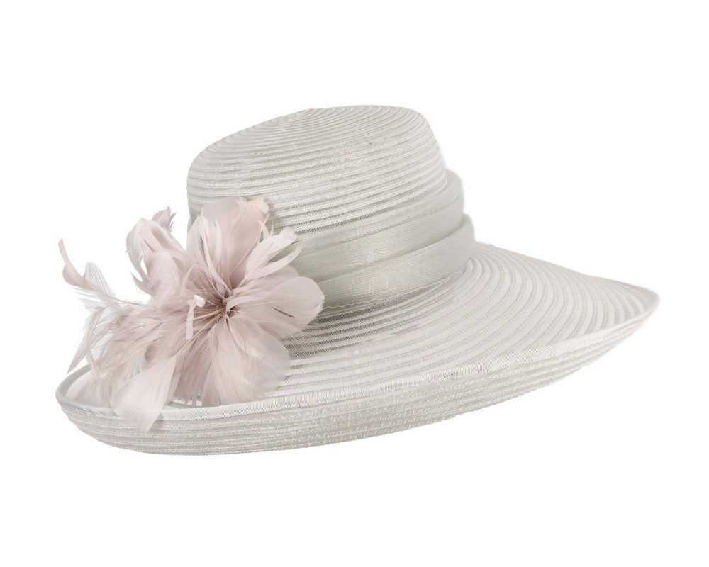 Silver ladies fashion hat-1