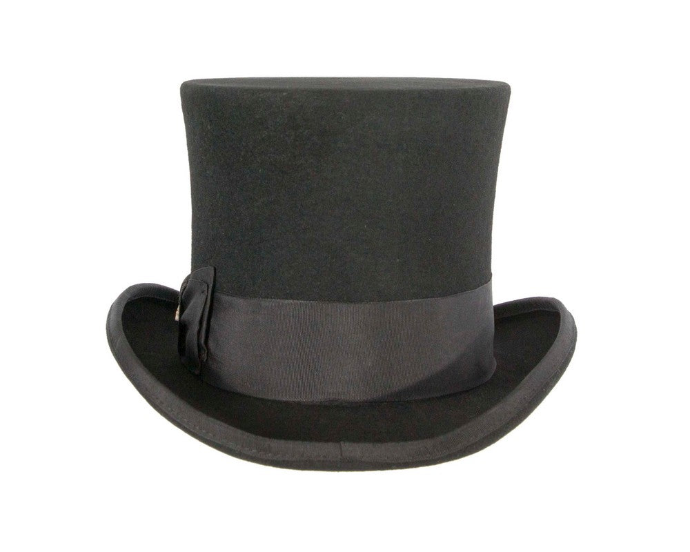 Black SCALA Felt Top Hat