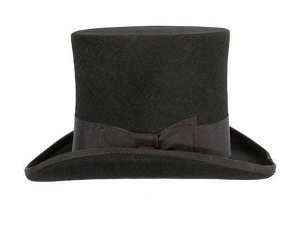 Black SCALA Felt Top Hat