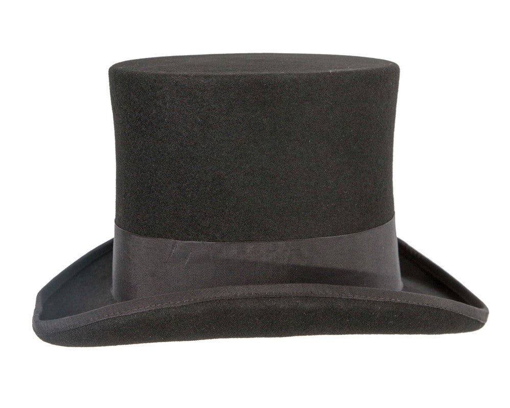Black SCALA Felt Top Hat