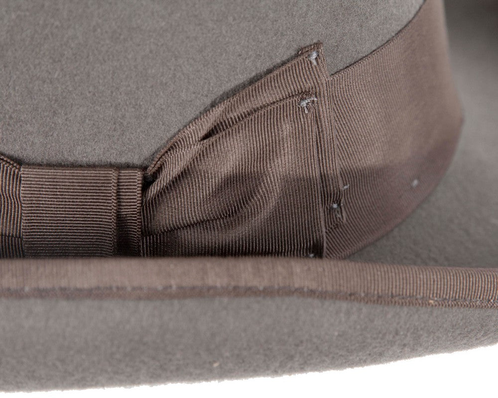 Grey SCALA Felt Top Hat-4