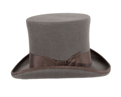 Grey SCALA Felt Top Hat-3