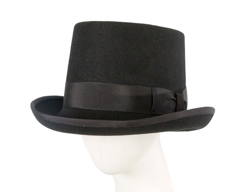 Black STANTON Felt Top Hat-0