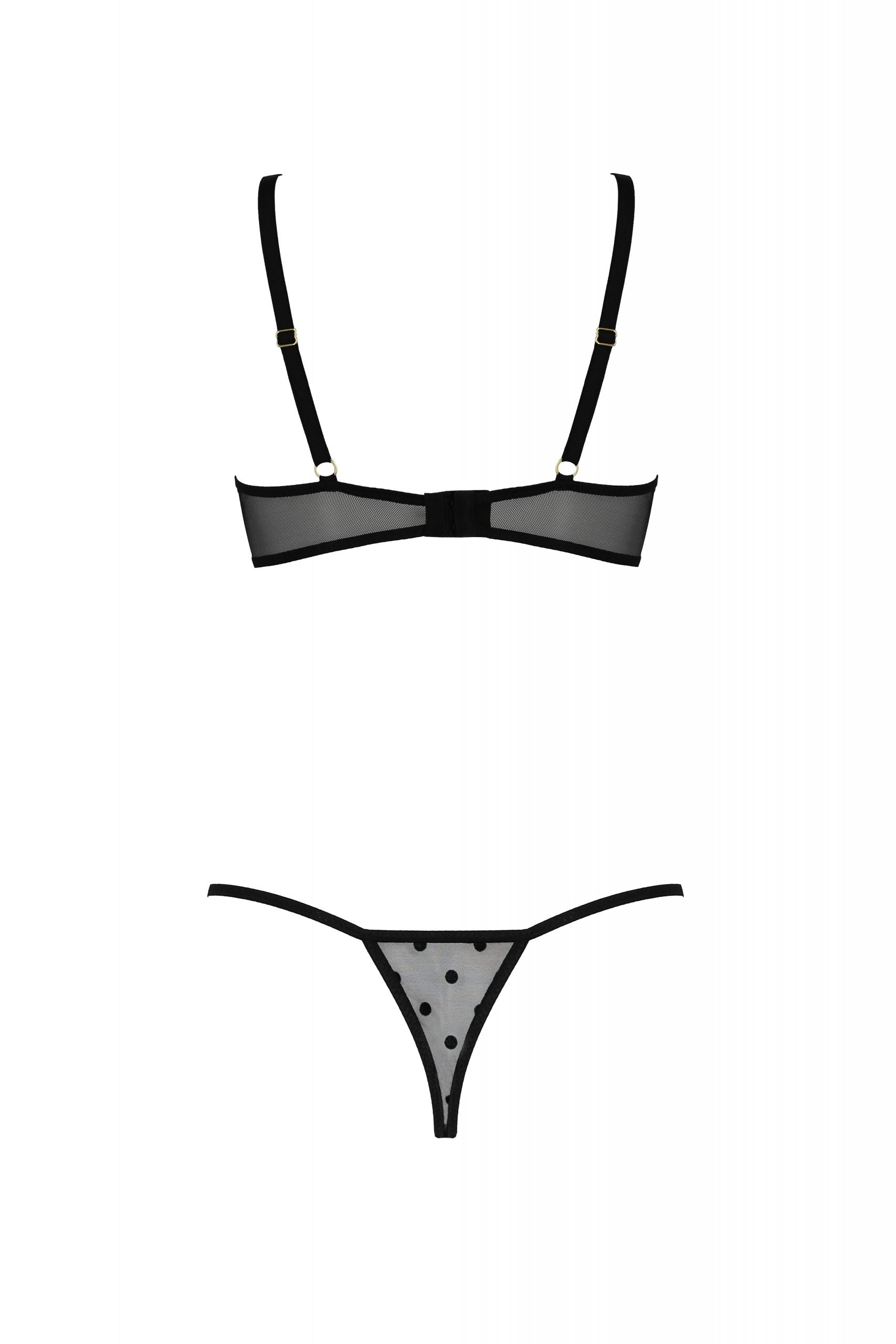 Sexy Open Cup Bra & Sheer String Passion Marina-3