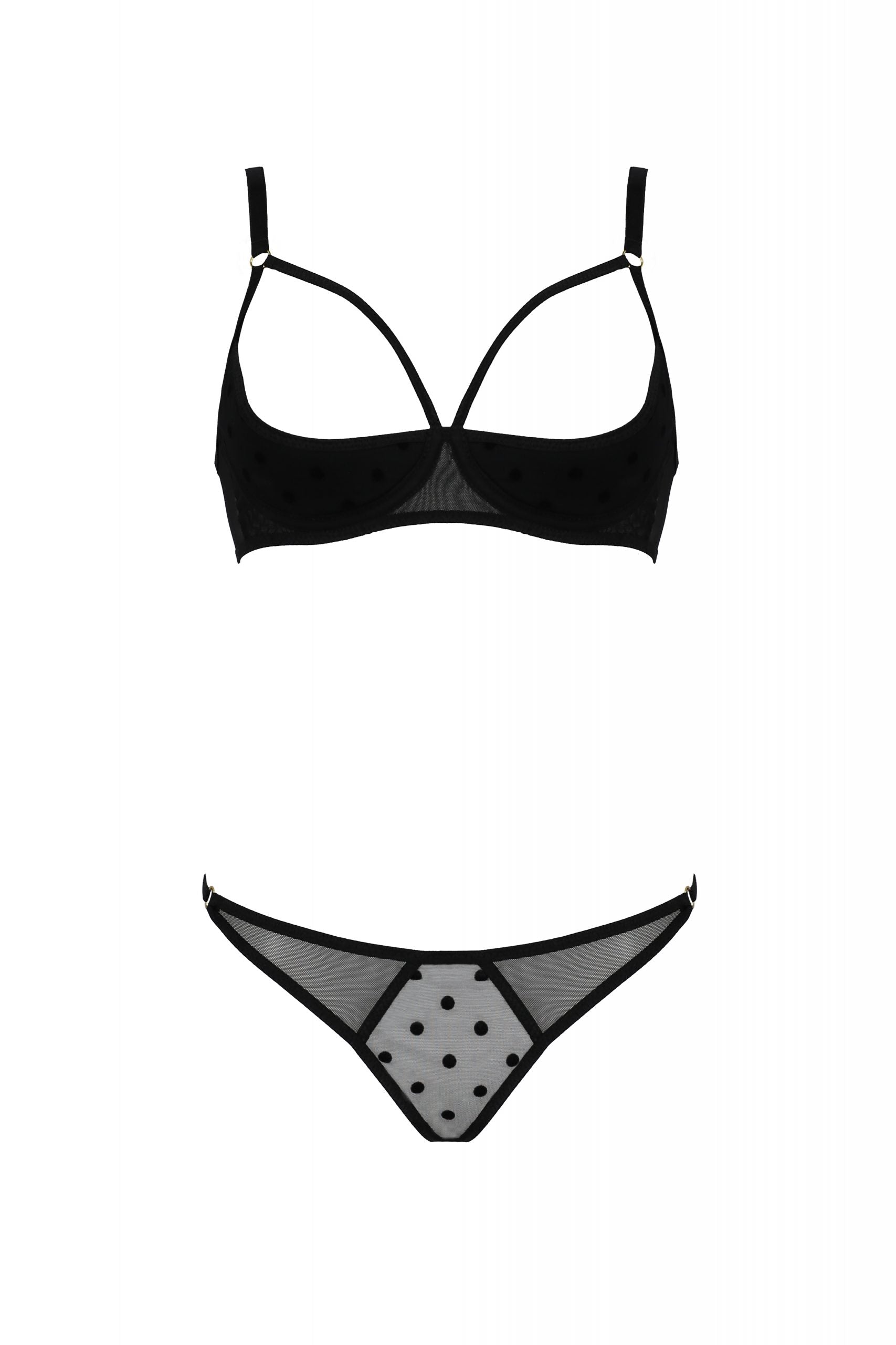 Sexy Open Cup Bra & Sheer String Passion Marina-2