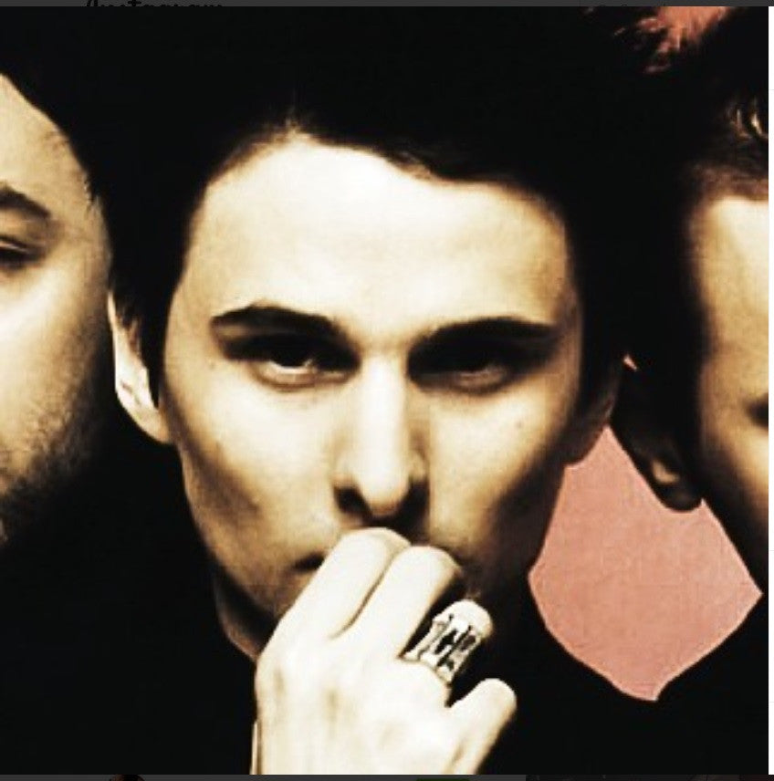 Custom Ring: Inspired by Muse Rock Star Matt Bellamy, XOX-Trinity. Sterling Silver