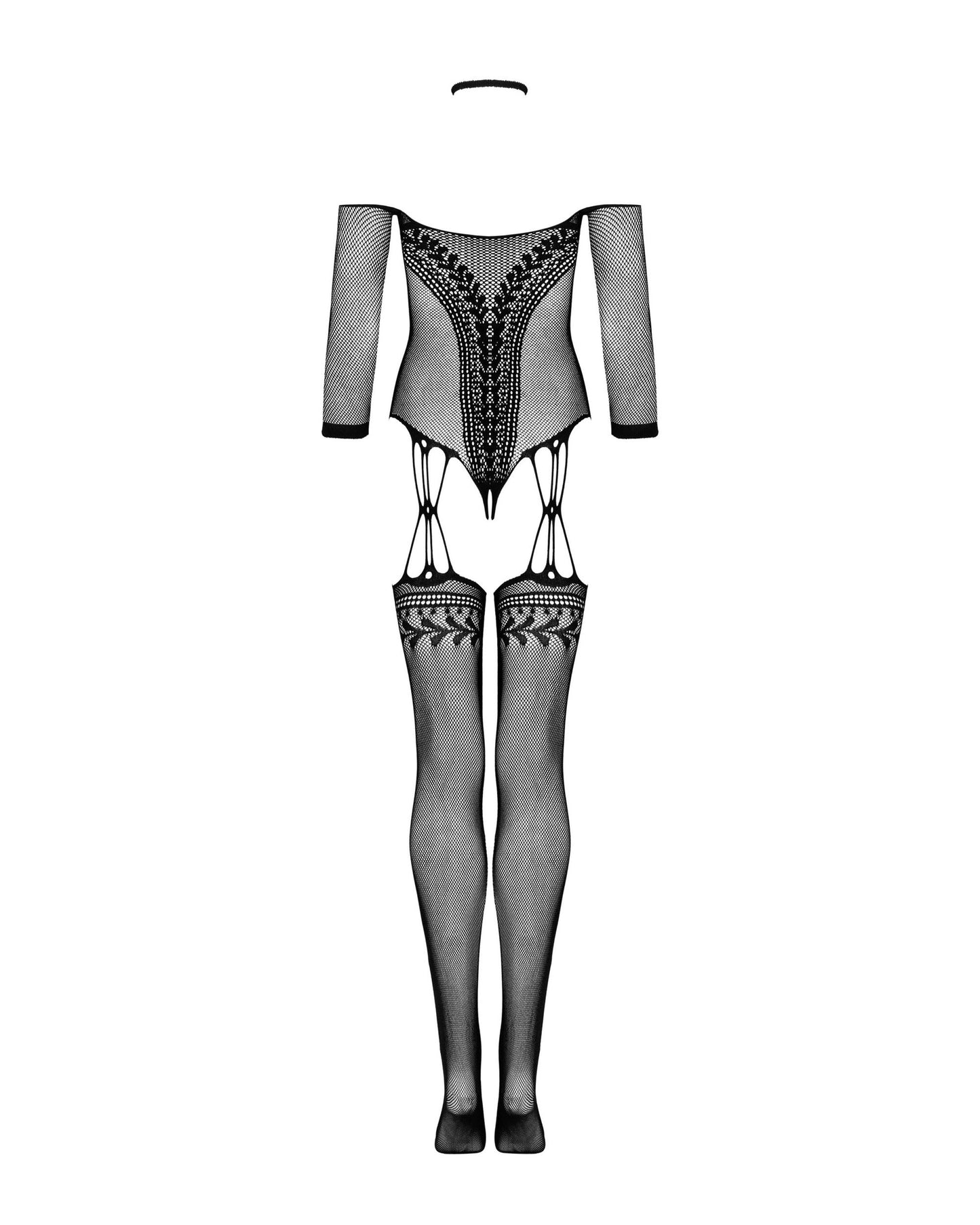 Sexy Crotchless Fishnet Bodystocking Obsessive Elegance-3