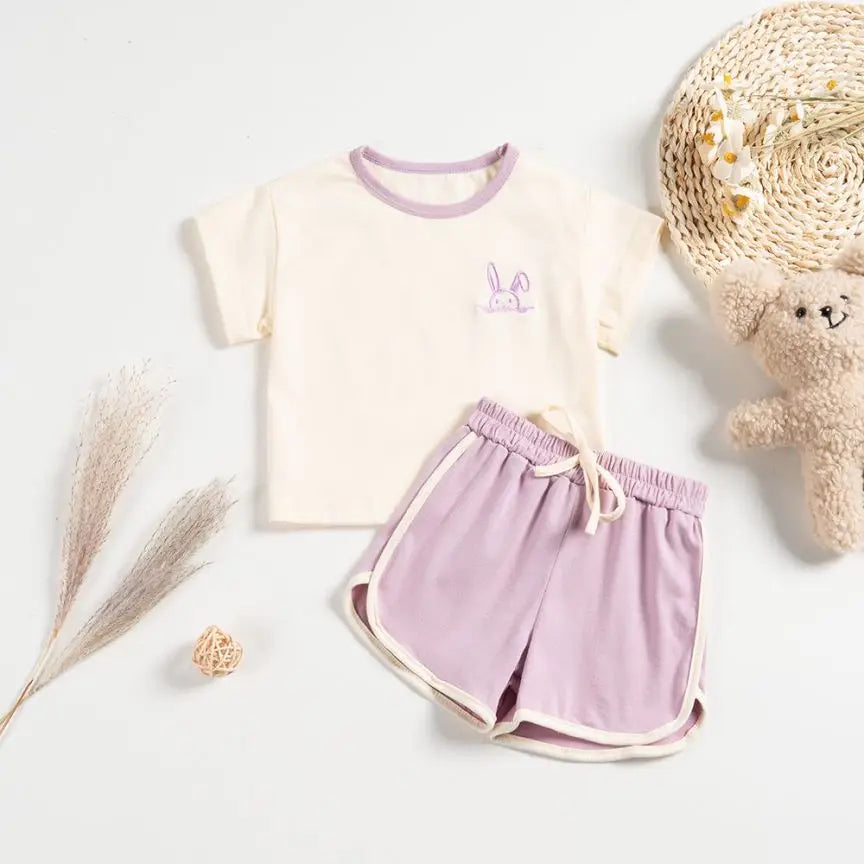 2pcs set T-shirts and Pants for Children multivariant-5