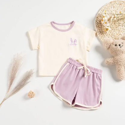 2pcs set T-shirts and Pants for Children multivariant-5