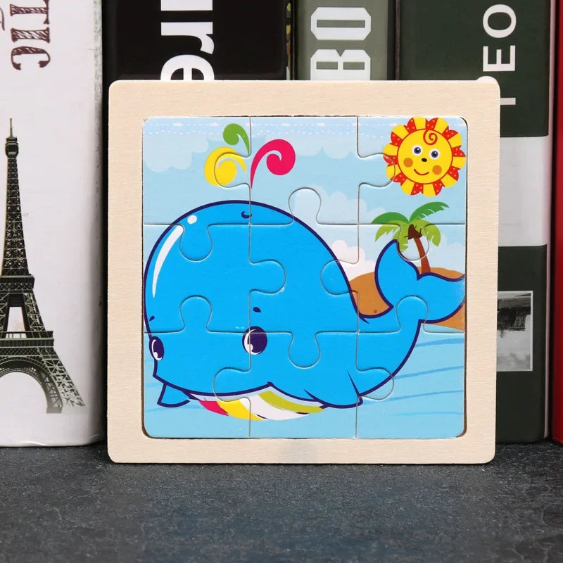 9pcs wooden toy jigsaw multivariant-11