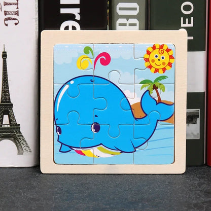 9pcs wooden toy jigsaw multivariant-11