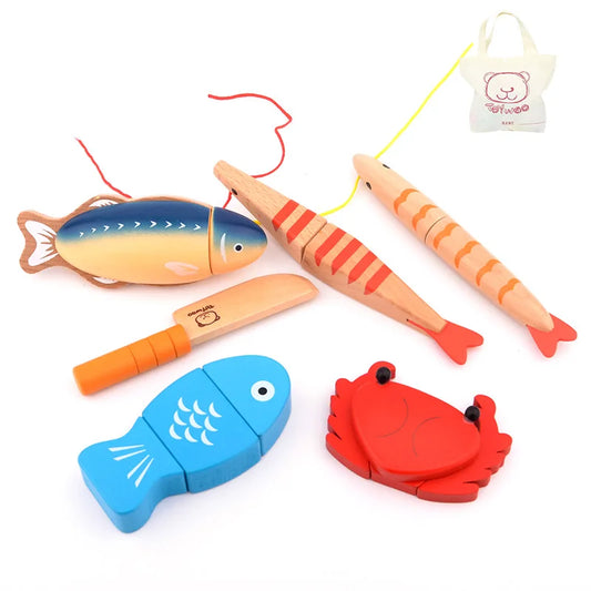 Wooden Pretend Play Food for Children Multivariant-10