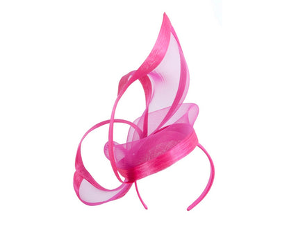 Bespoke Fuchsia fascinator by Fillies Collection S107-5