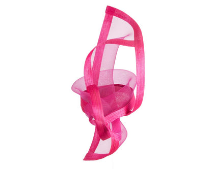 Bespoke Fuchsia fascinator by Fillies Collection S107-3