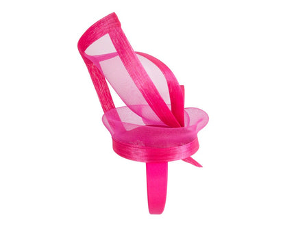 Bespoke Fuchsia fascinator by Fillies Collection S107-2