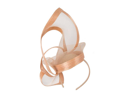 Nude edgy racing fascinator by Fillies Collection-5