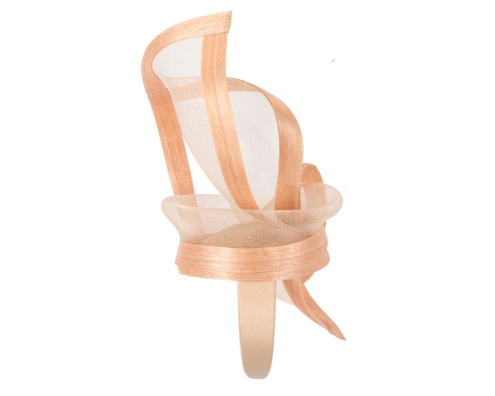 Nude edgy racing fascinator by Fillies Collection-3