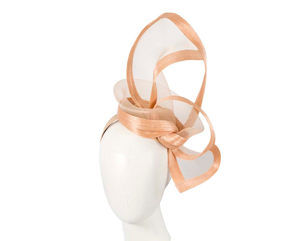Nude edgy racing fascinator by Fillies Collection-0