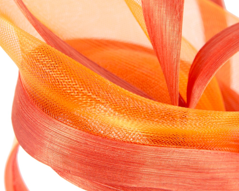 Bespoke orange fascinator by Fillies Collection-4
