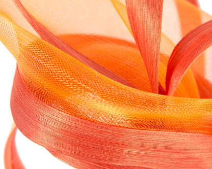 Bespoke orange fascinator by Fillies Collection-4